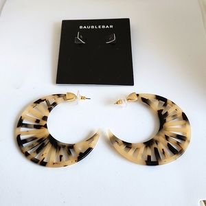 BAUBLEBAR // tortoise crescent moon earrings new with tag